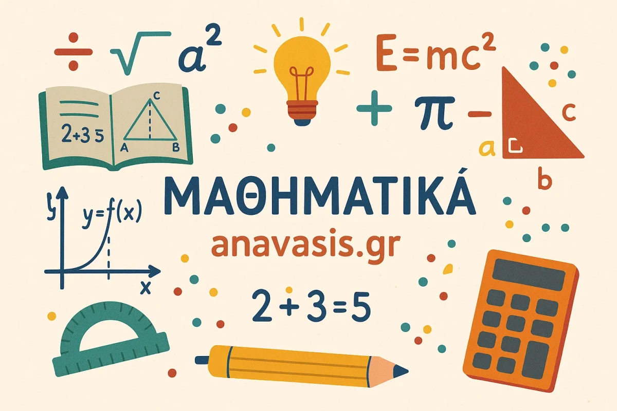 Εικονίδια και σύμβολα μαθηματικών όπως μοιρογνωμόνια