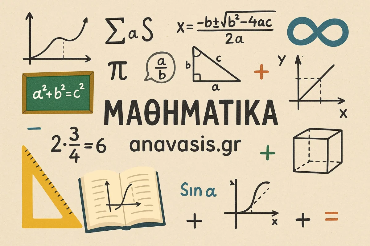 Σύμβολα και σχήματα σχετικά με τα Μαθηματικά