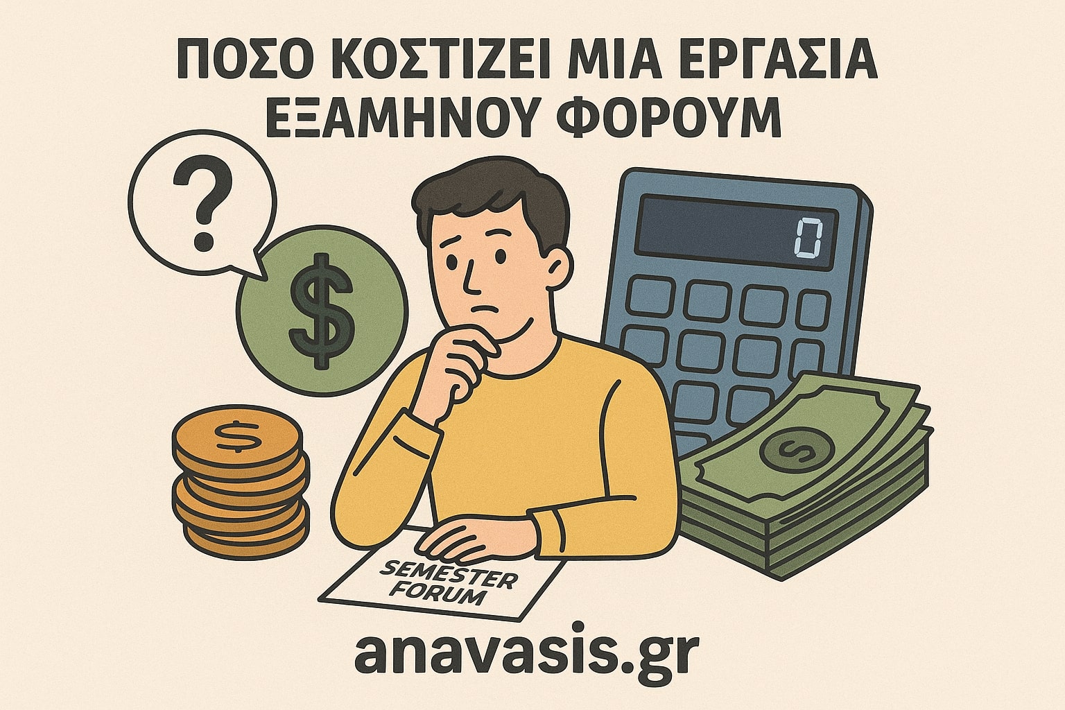 Πόσο Κοστίζει μια Εργασία Εξαμήνου Φόρουμ