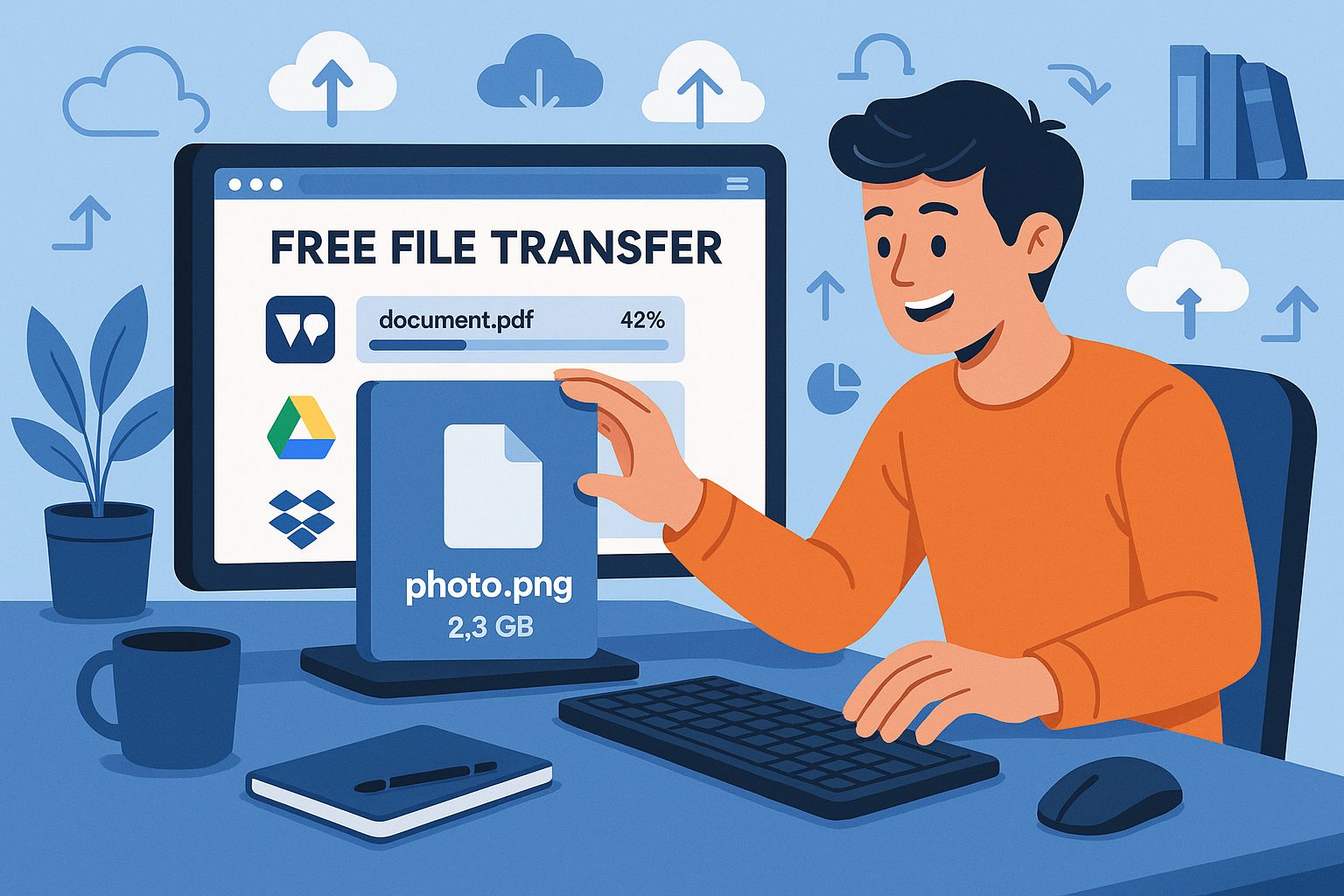 Πώς στέλνω δωρεάν μεγάλα αρχεία μέσω internet