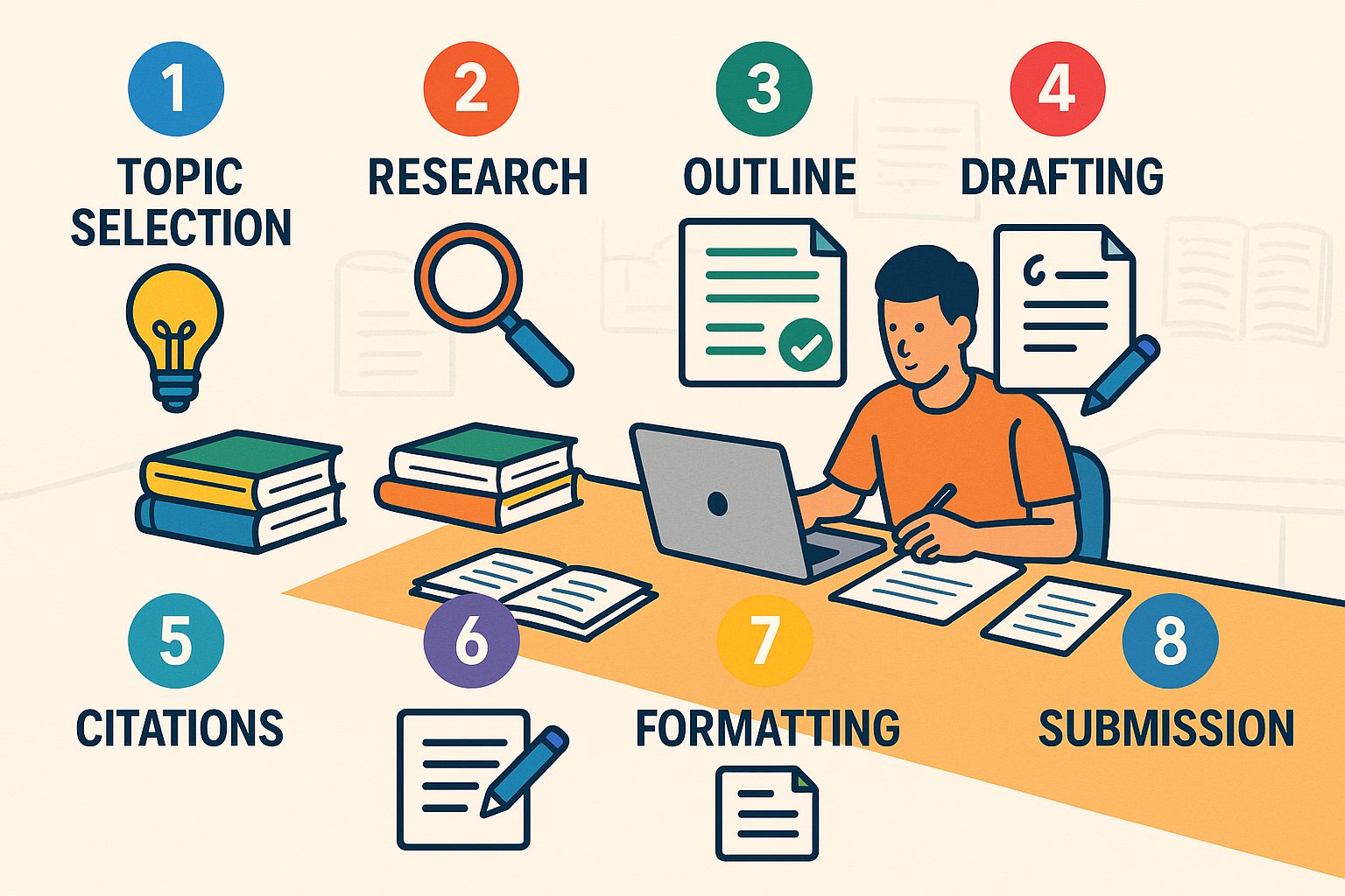 Τα 8 βήματα για να γράψετε μια επιστημονική εργασία