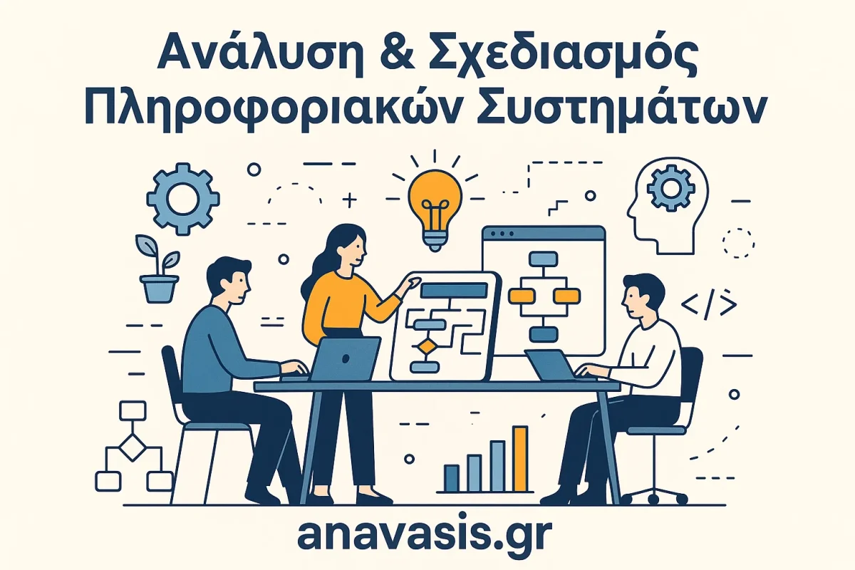 Φοιτητές αναλύουν και σχεδιάζουν πληροφοριακά συστήματα με διαγράμματα
