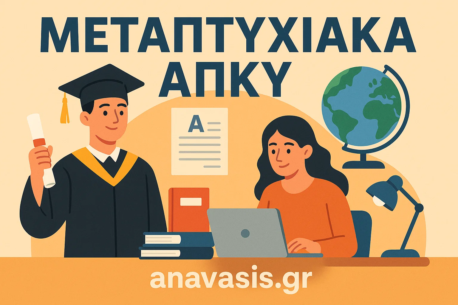 Βιβλίο και καπέλο ορκωμοσία μεταπτυχιακών ΑΕΙ με την βοήθεια του anavasis.gr